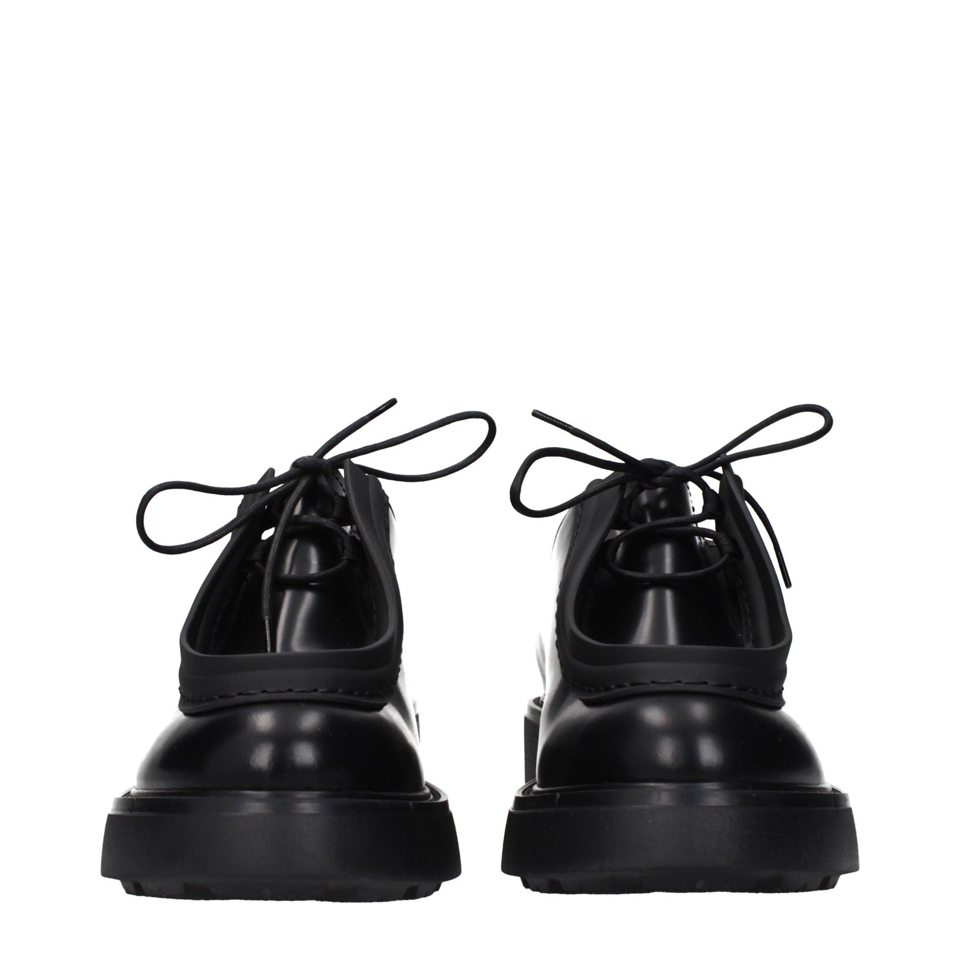 Black Leather Oxfords And Derbies