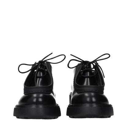 Black Leather Oxfords And Derbies