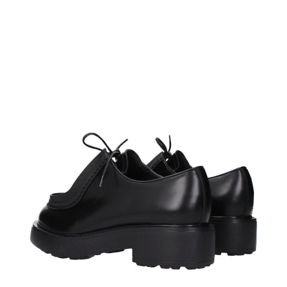 Black Leather Oxfords And Derbies