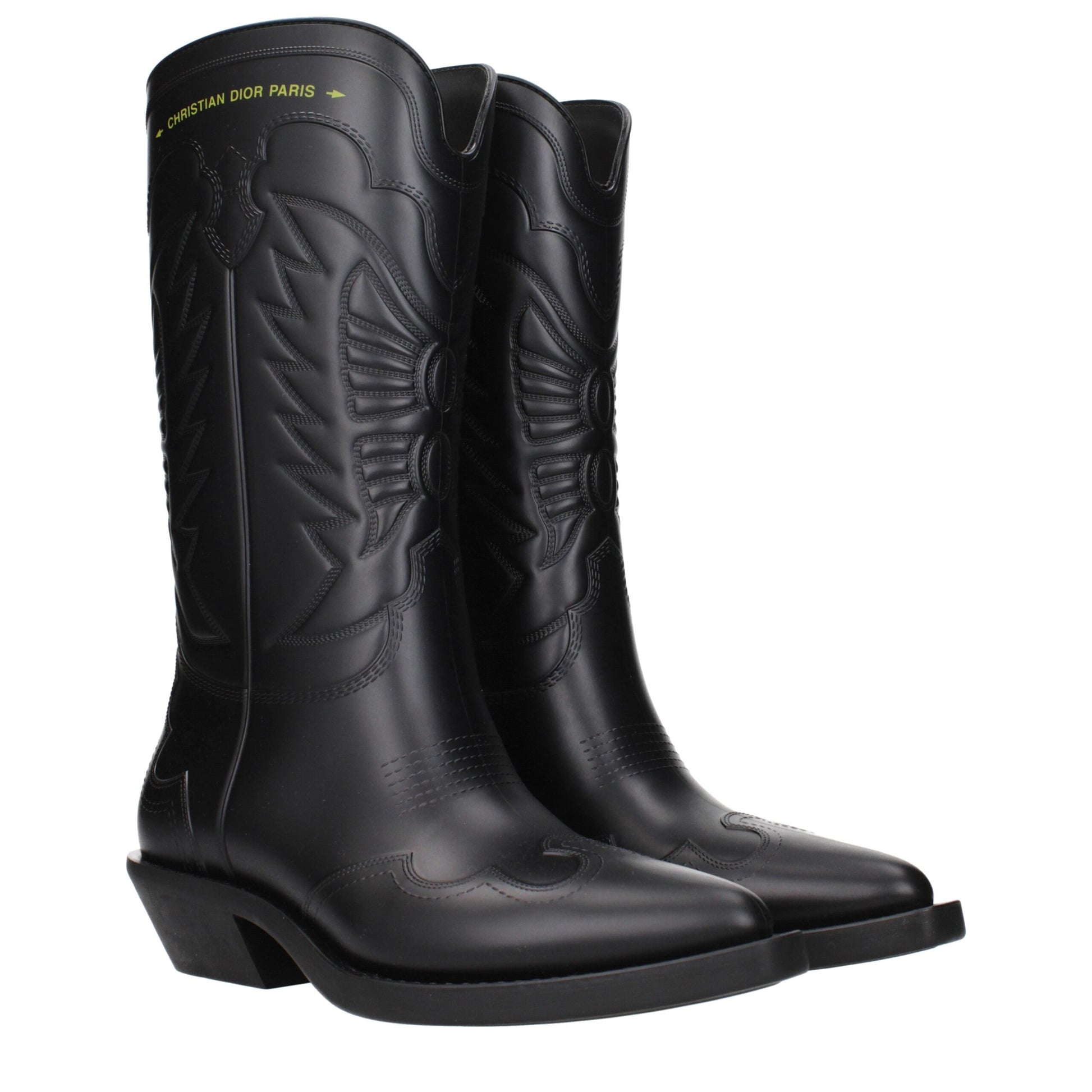 Black Cotton Boots