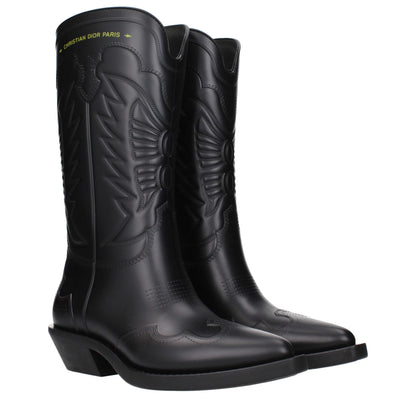 Black Cotton Boots