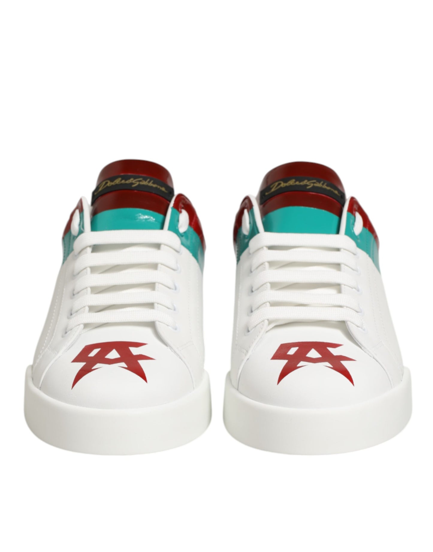 Multicolor Leather Logo Low Top Sneakers Shoes