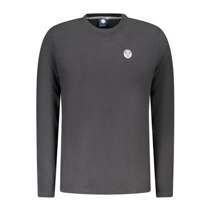 Black Cotton Men T-Shirt
