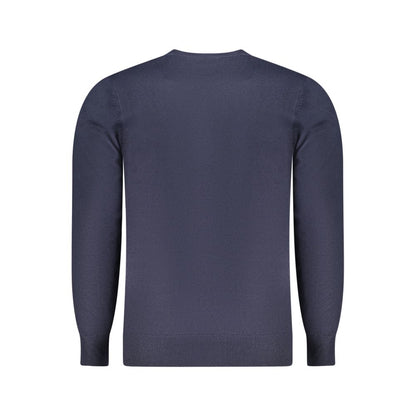 Blue Acrylic Men Sweater