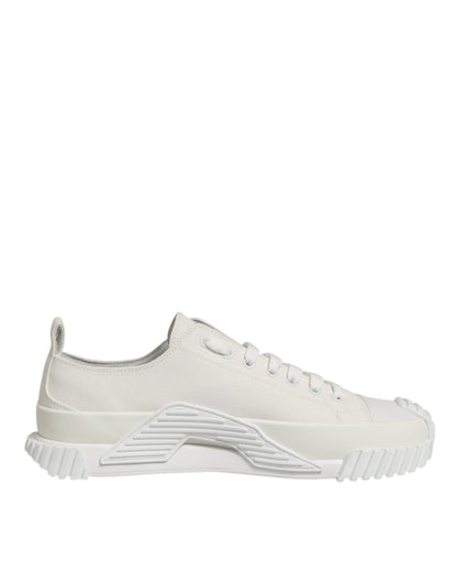 White Cotton NS1 Low Top Sneaker Shoes