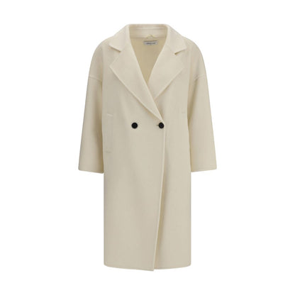 Cream Fleece Wool Coat