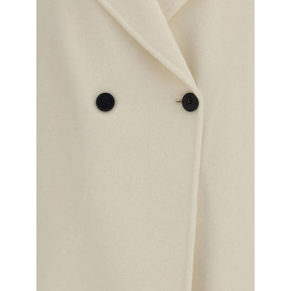 Cream Fleece Wool Coat