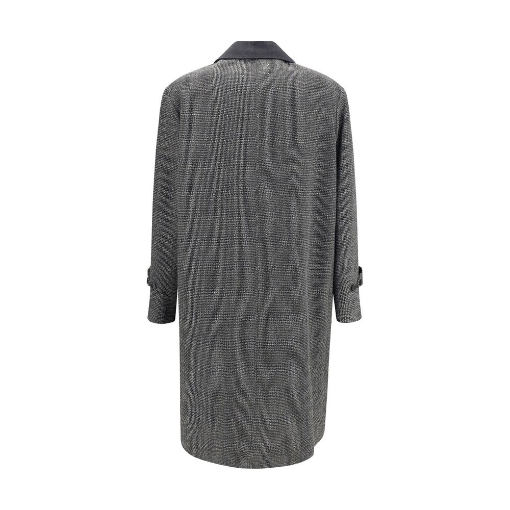 Gray Fleece Wool Coat