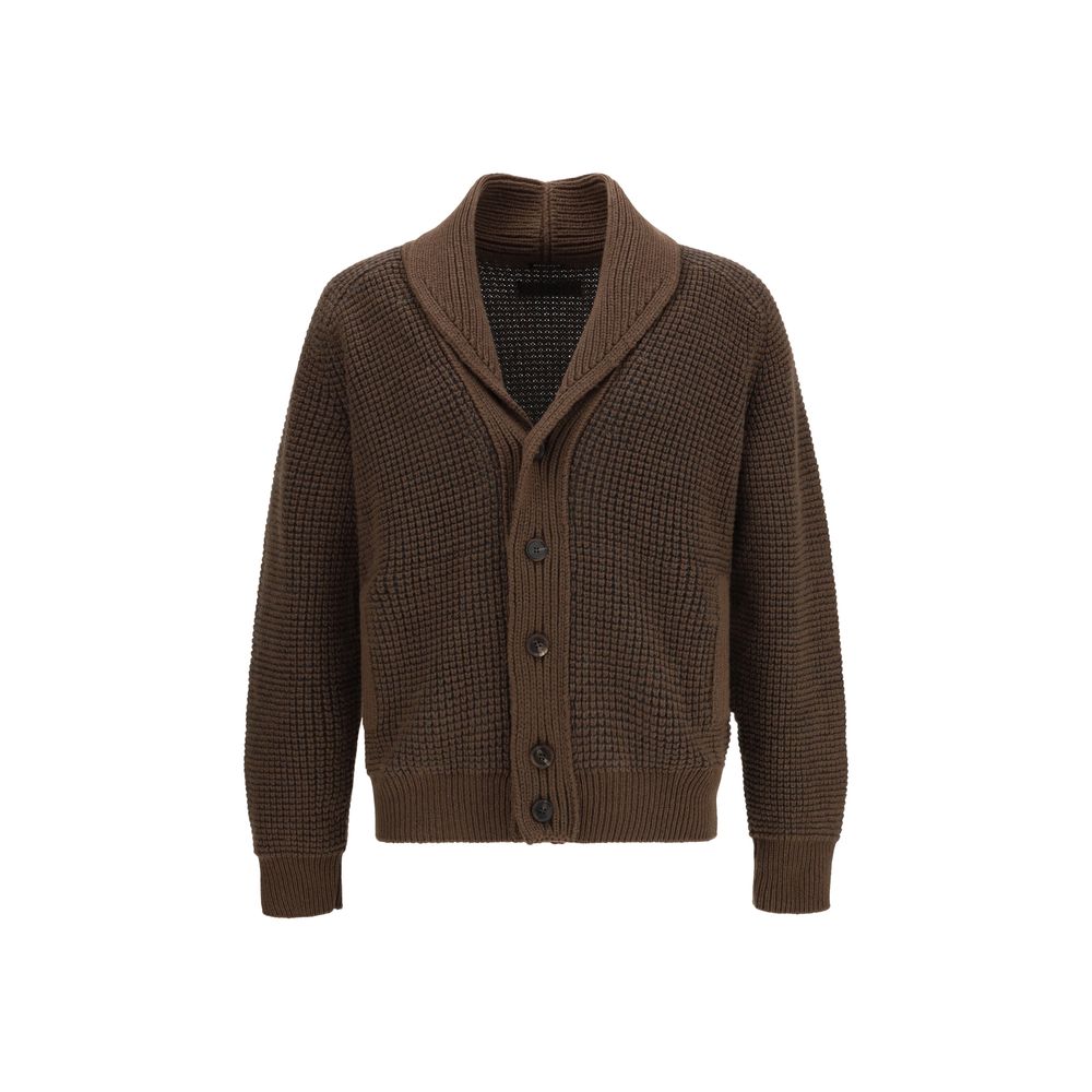 Brown Cashmere Cardigan