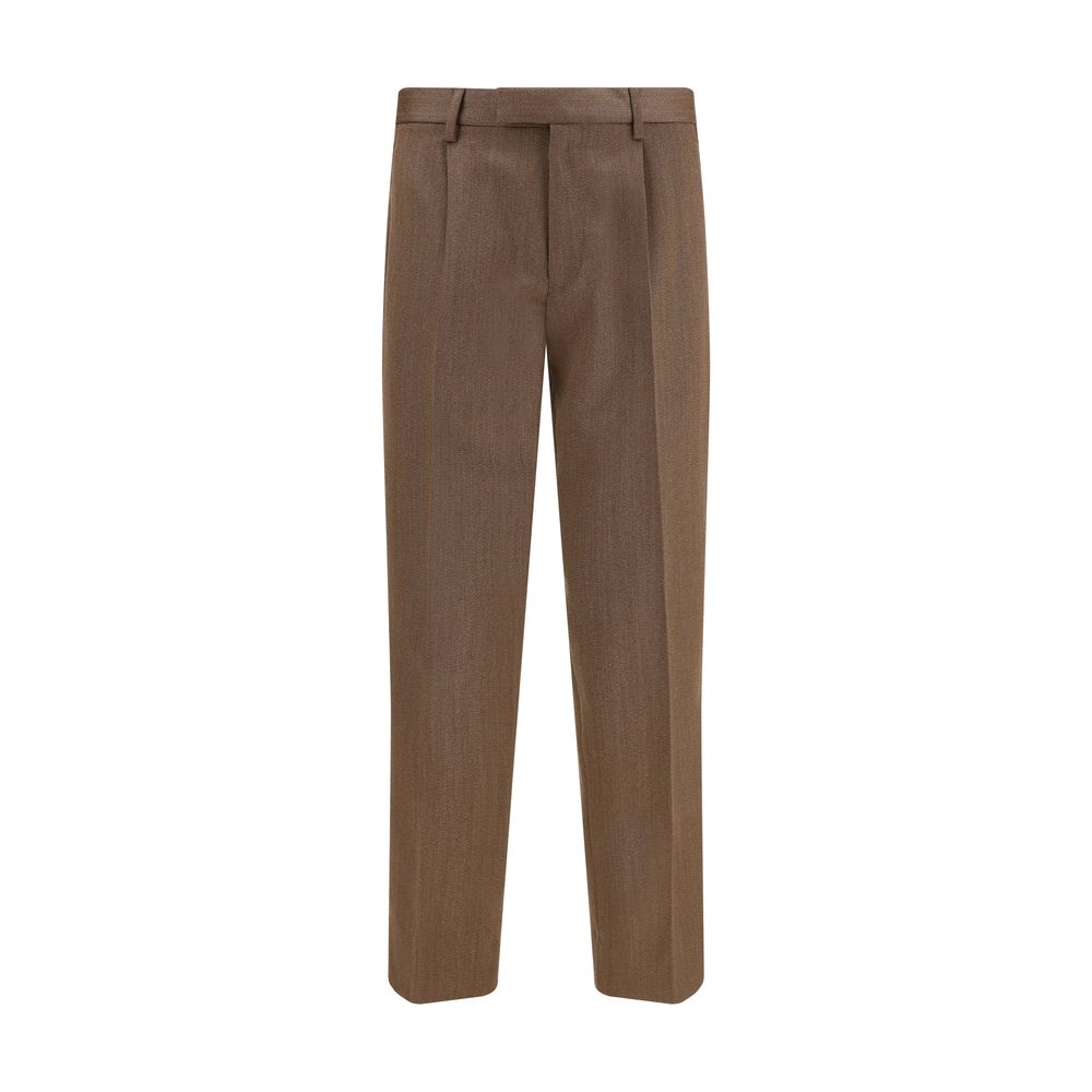 Brown Wool Dress Pants