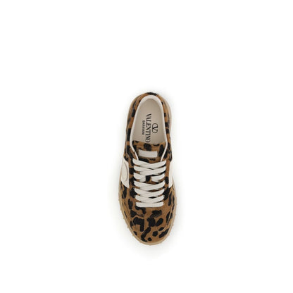 Multicolor Calf Leather Bos Taurus Low Top Sneakers