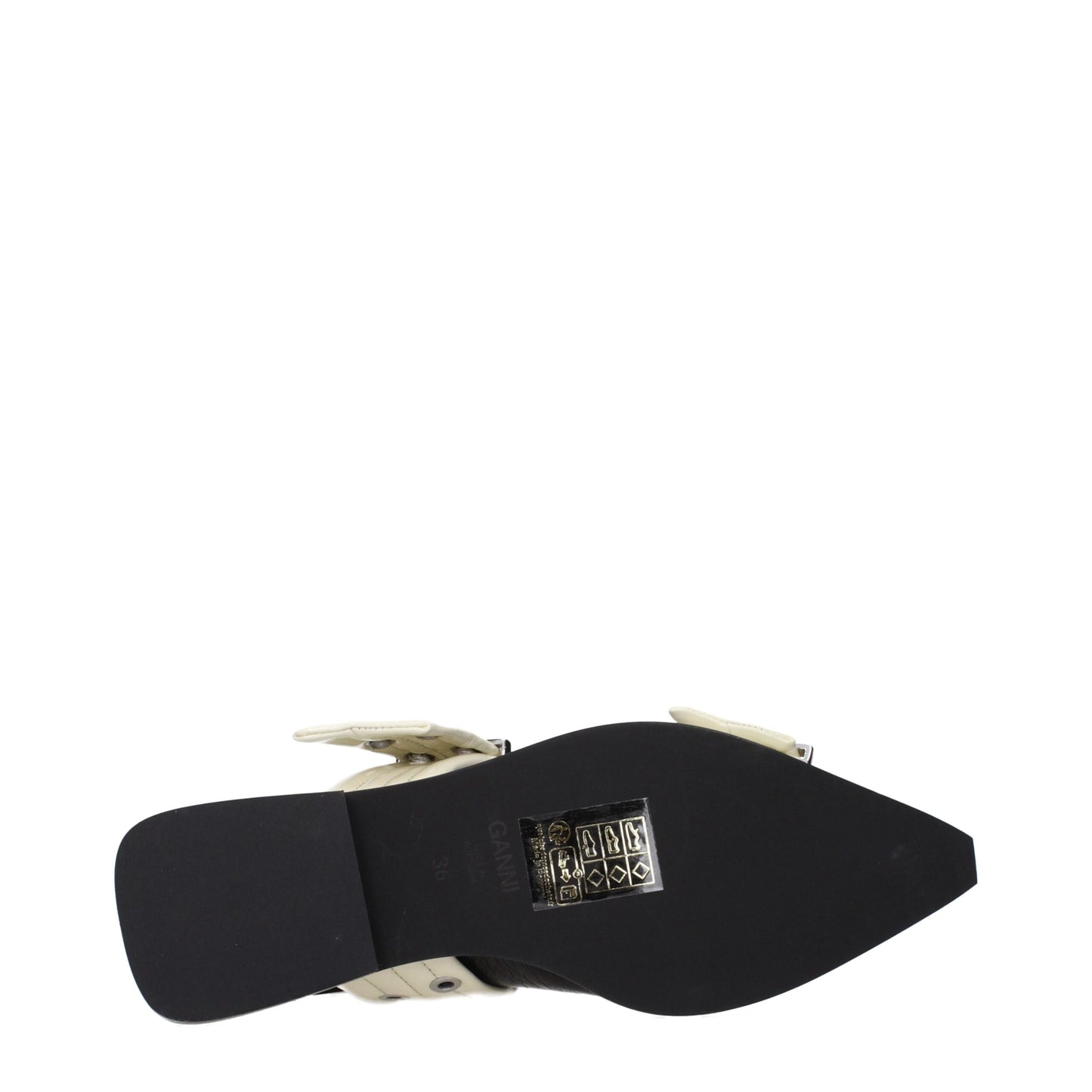 Black Polyethylene Flat Sandals