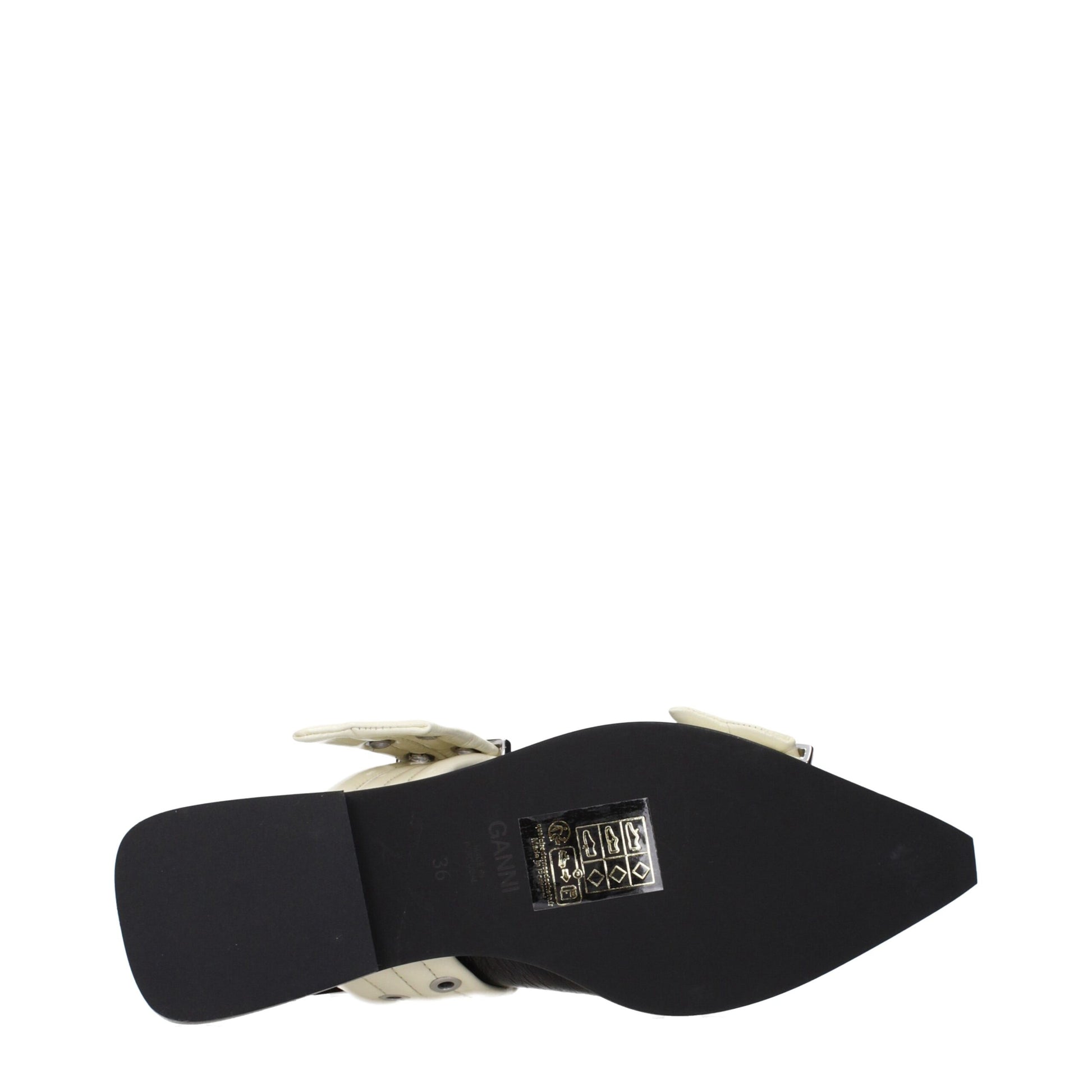 Black Polyethylene Flat Sandals