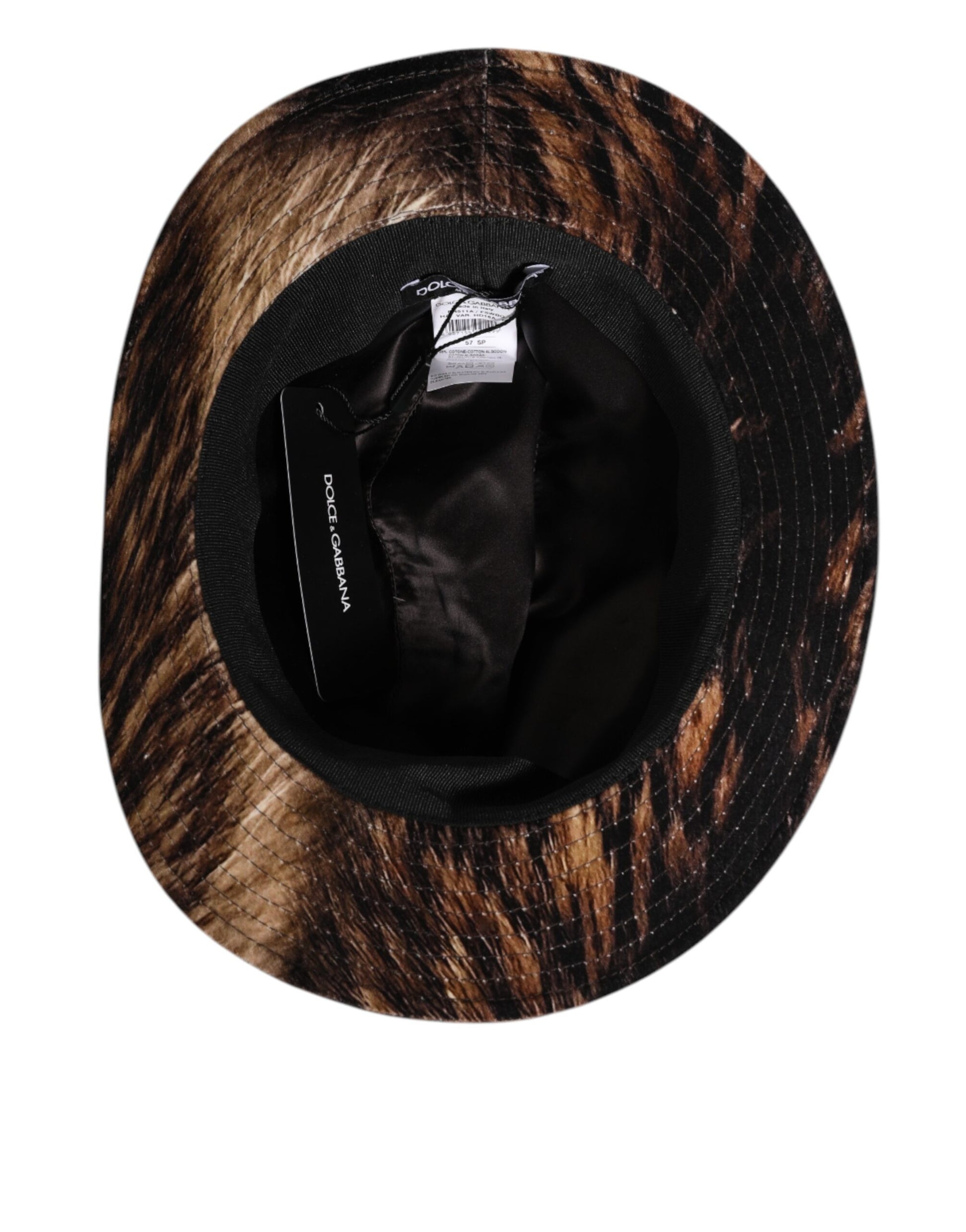 Multicolor Cotton Blend Fedora Capello Men Hat
