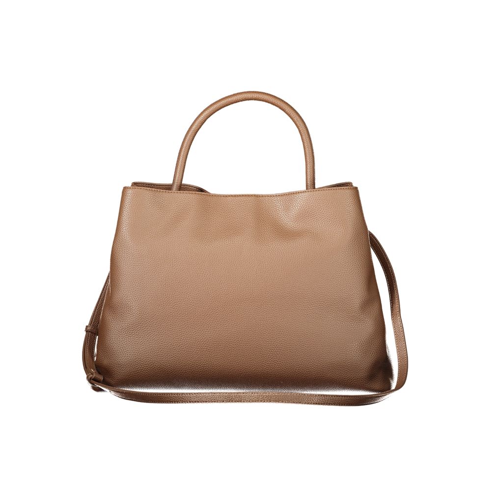 Brown Polyethylene Women Handbag