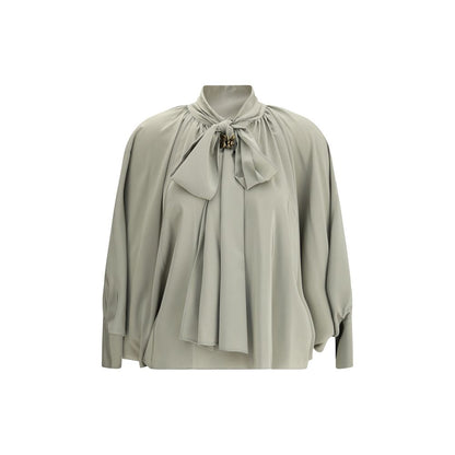 Bicolor Silk Blouse