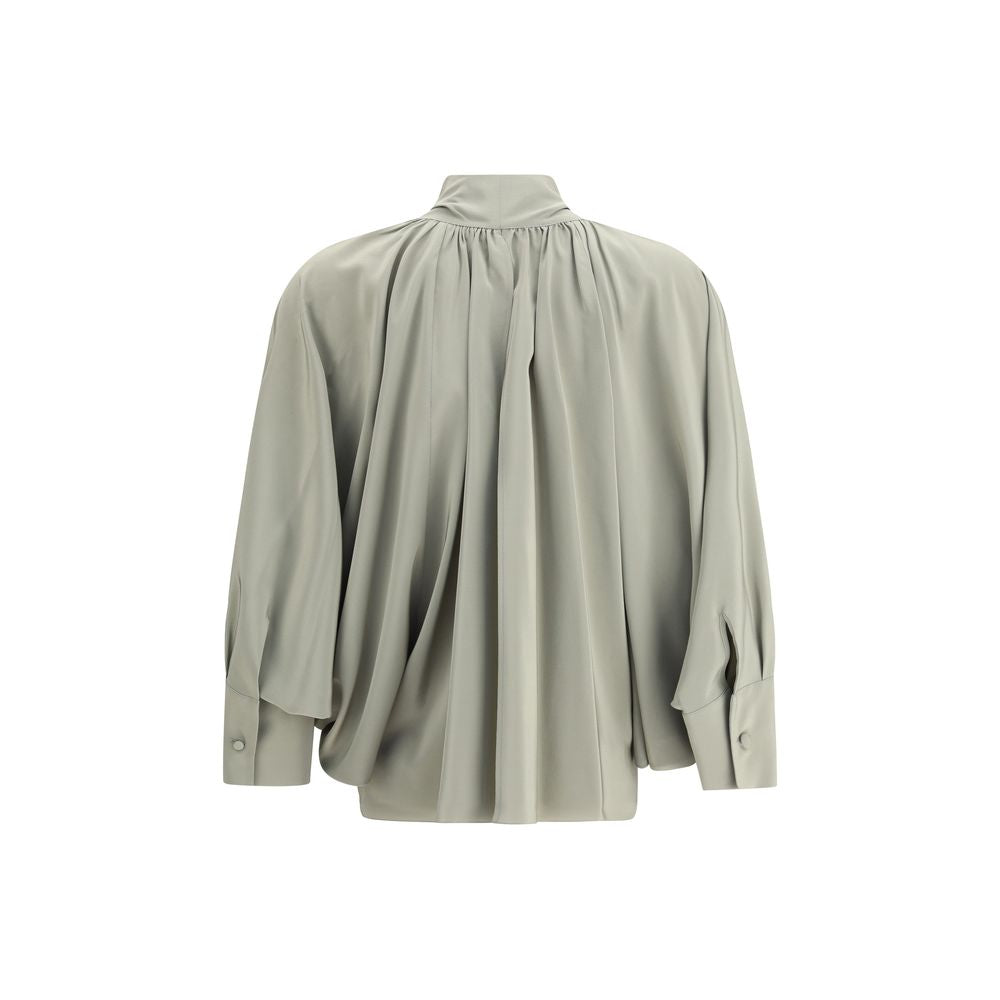 Bicolor Silk Blouse