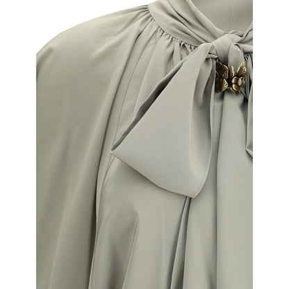 Bicolor Silk Blouse