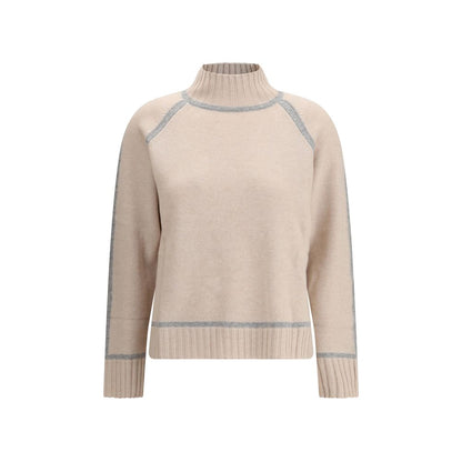 Beige Wool Turtleneck