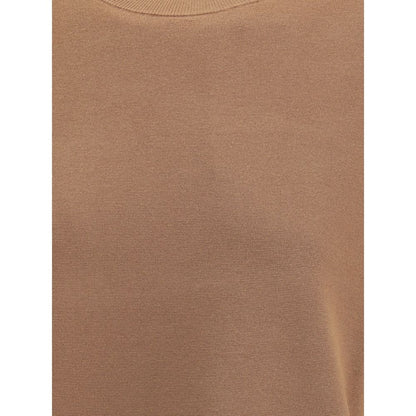 Brown Polyester T-Shirt
