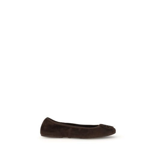Brown Calf Leather Bos Taurus Ballet Flats