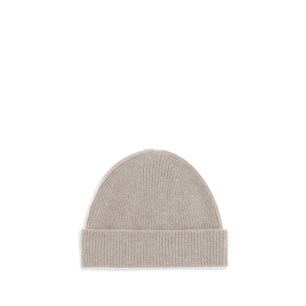 Beige Cashmere Beanie