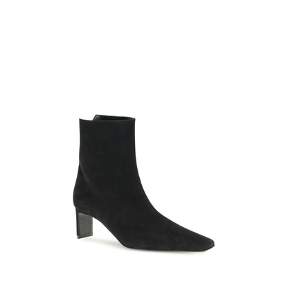 Black Leather Ankle Boots