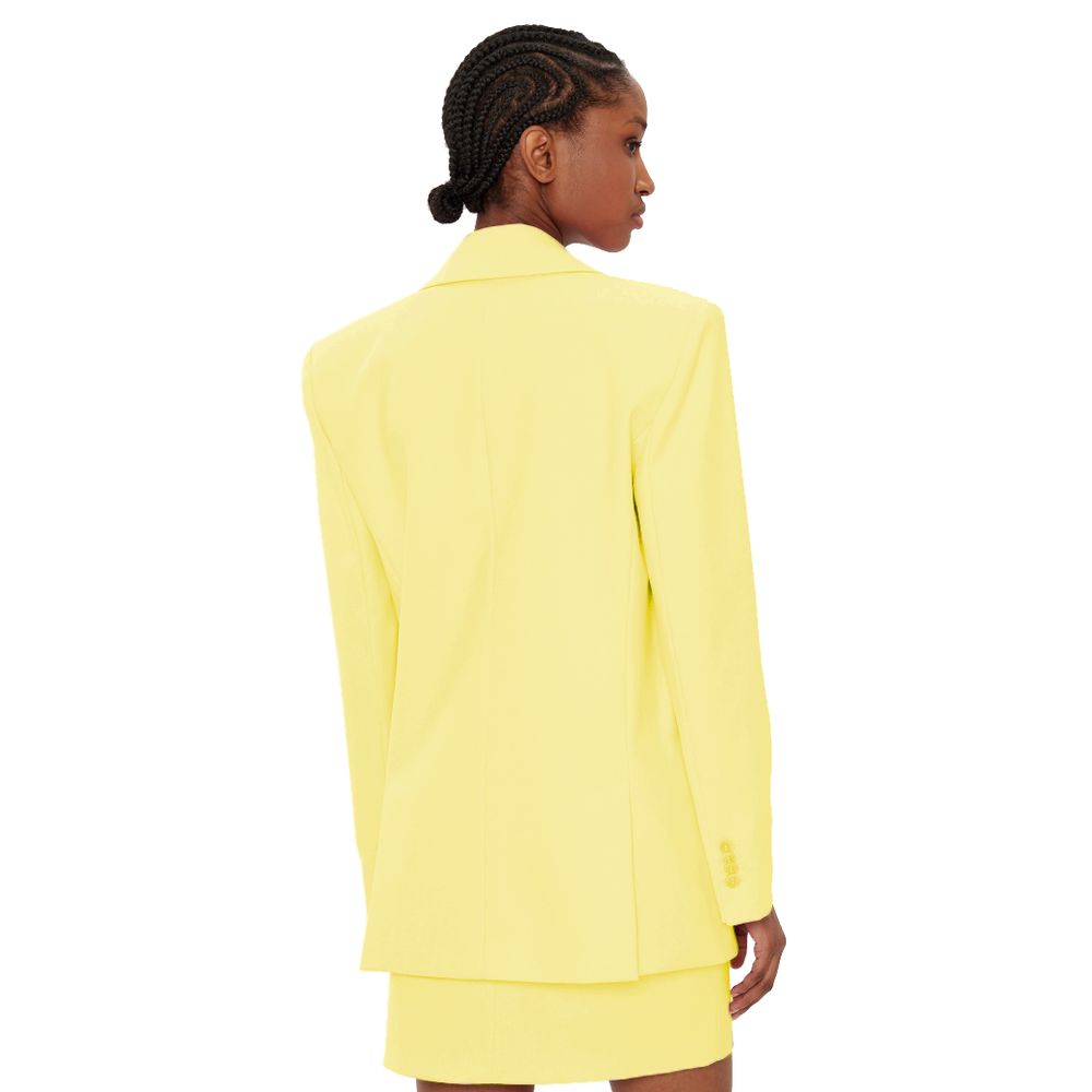 Yellow Polyester Blazer