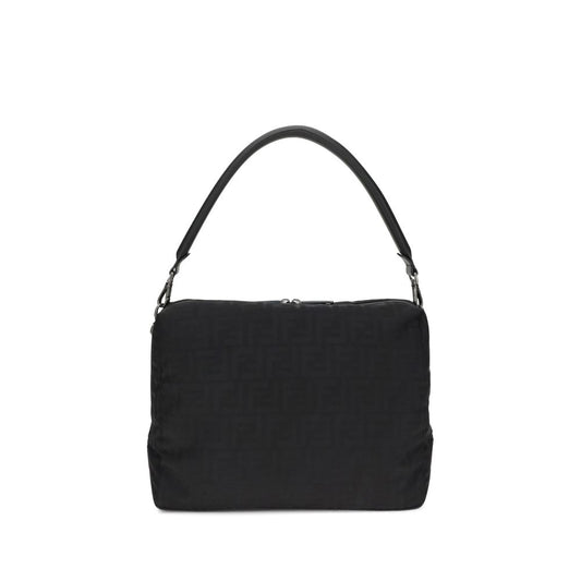 Black Polyamide Shoulder Bag
