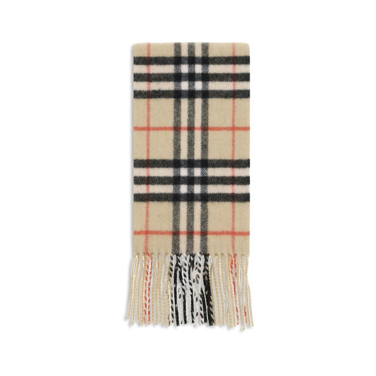 Thin cashmere Check Scarf