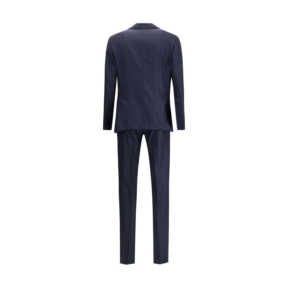 Blue Wool Two-Piece Suit