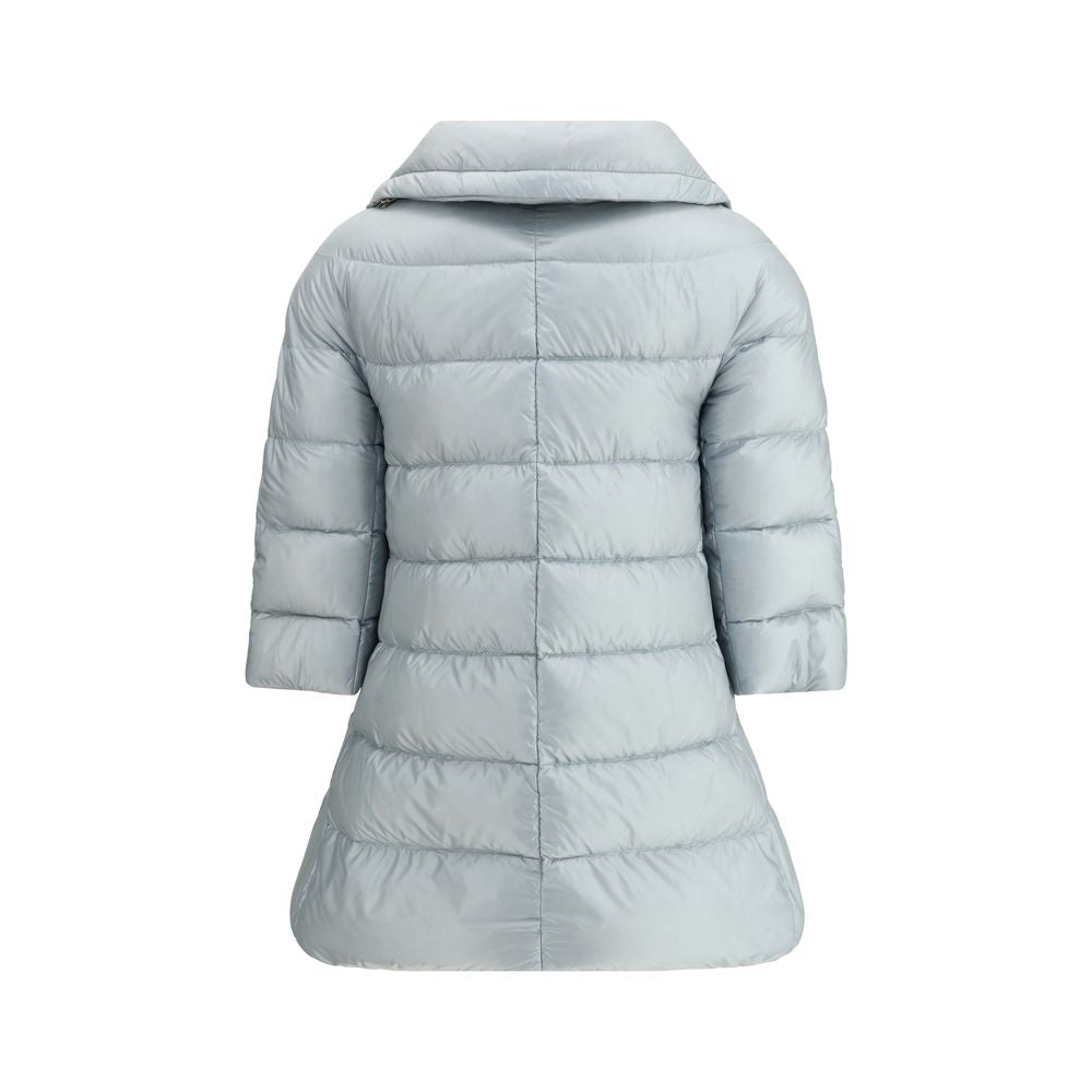 Light Blue Polyester Coat