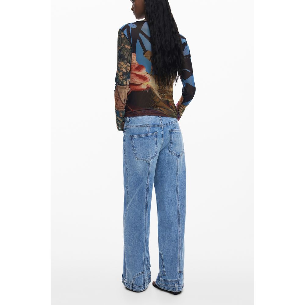 Black Polyester Women T-Shirt