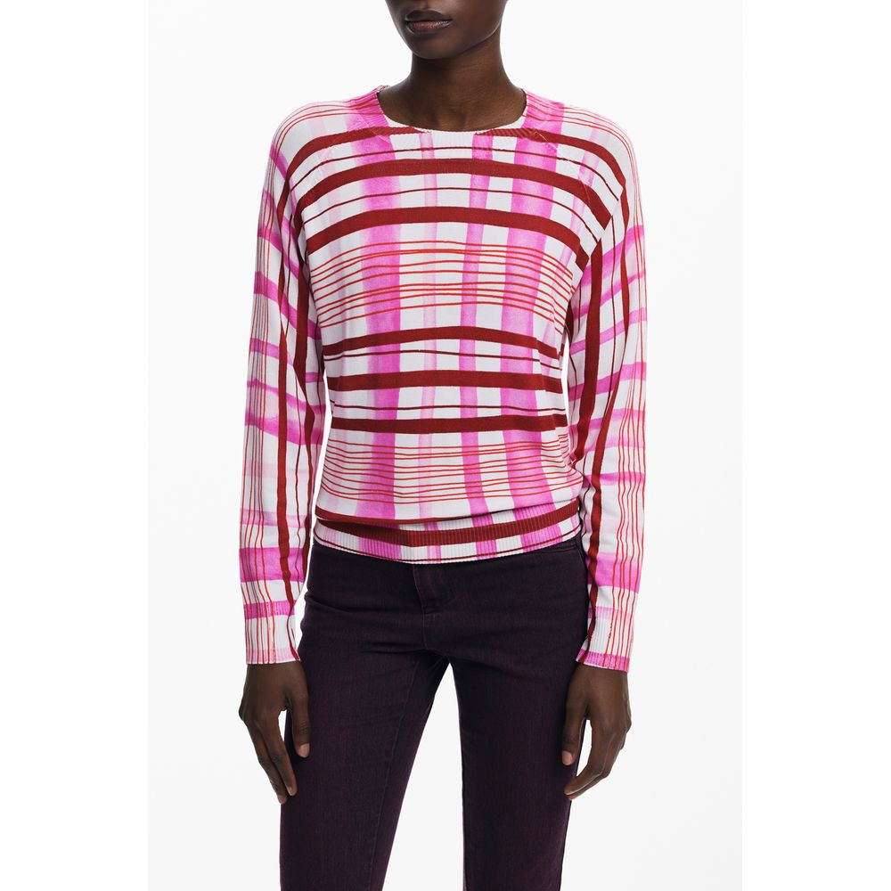 Pink Viscose Women Sweater