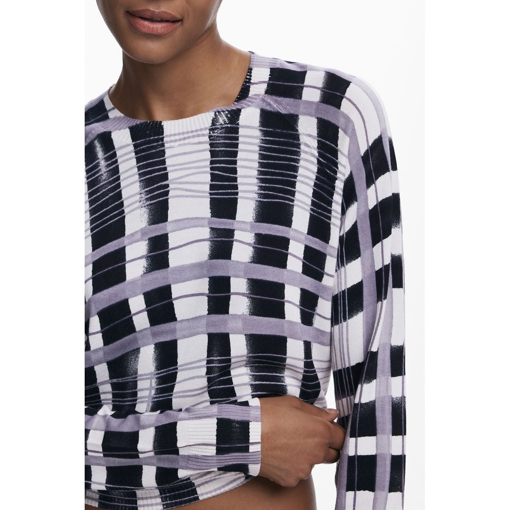 White Viscose Women Sweater