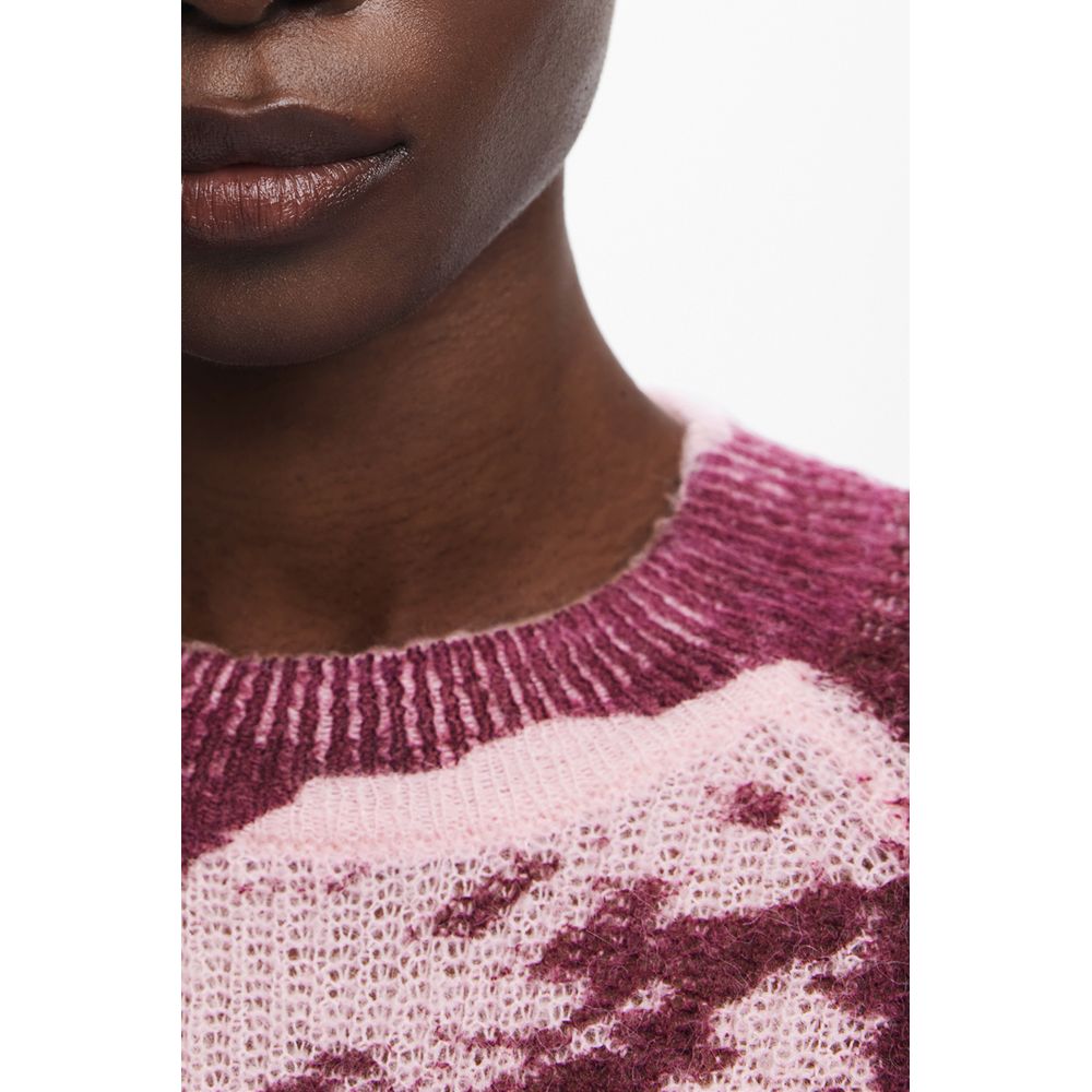 Pink Wool Women Sweater