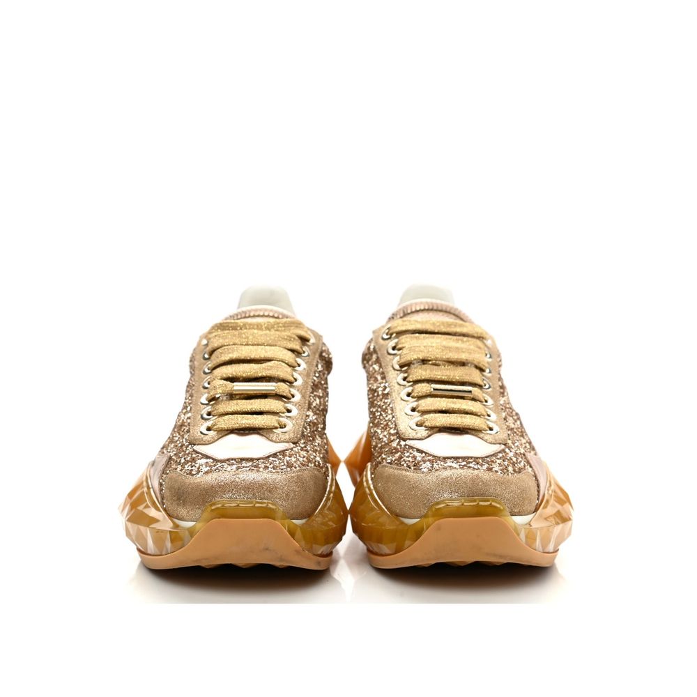 Gold Calfskin Chunky Sneakers