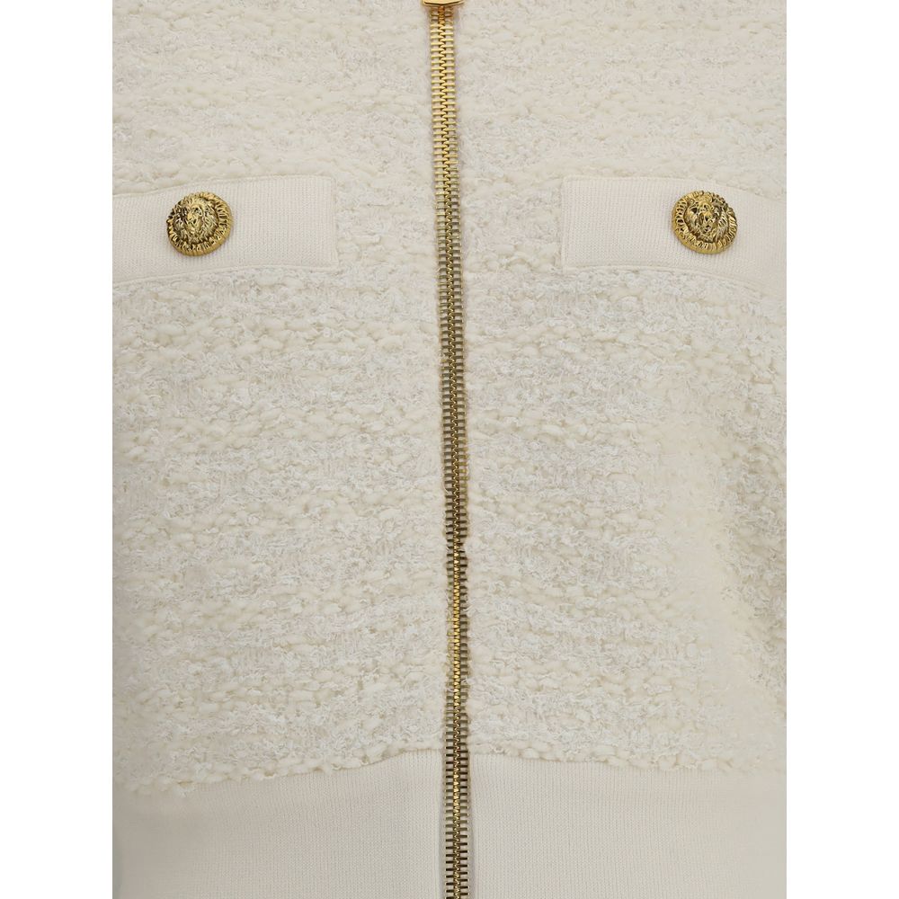 White Viscose Bomber