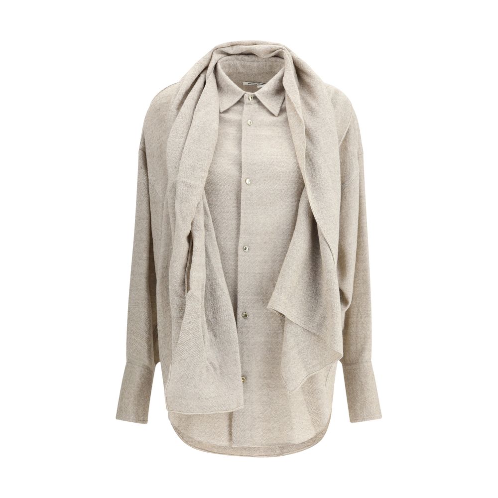 Georgia Shirt with detachable matching scarf