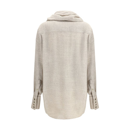 Georgia Shirt with detachable matching scarf