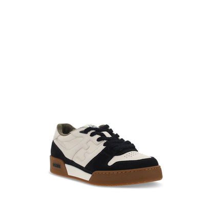 Black Calf Leather Bos Taurus Low Top Sneakers