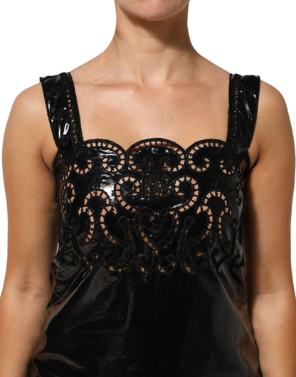 Black Cut Out A-line Sheath Mini Dress