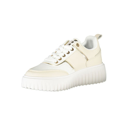 Beige Polyester Women Sneaker