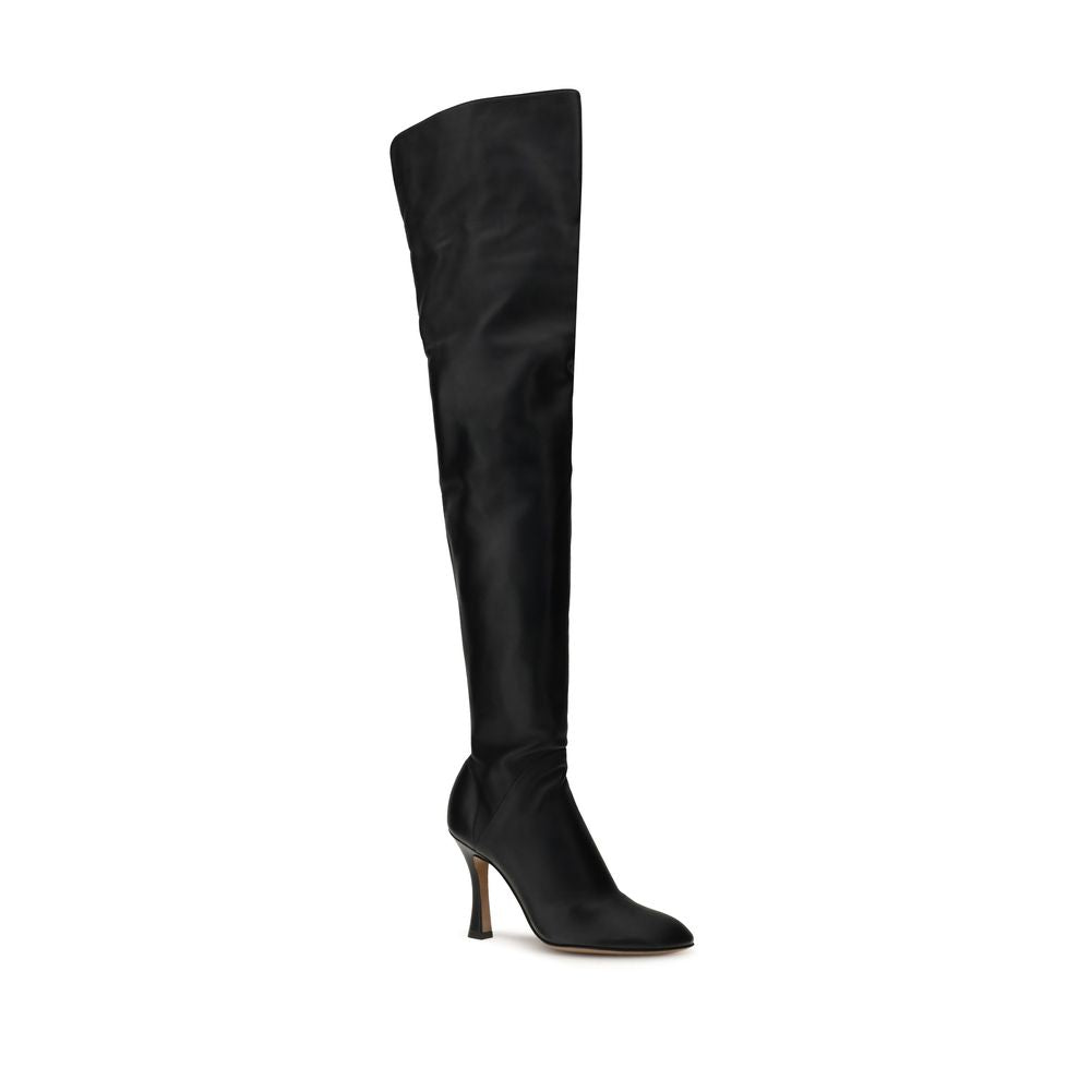 Black Lamb Ovis Aries Aries Over The Knee
