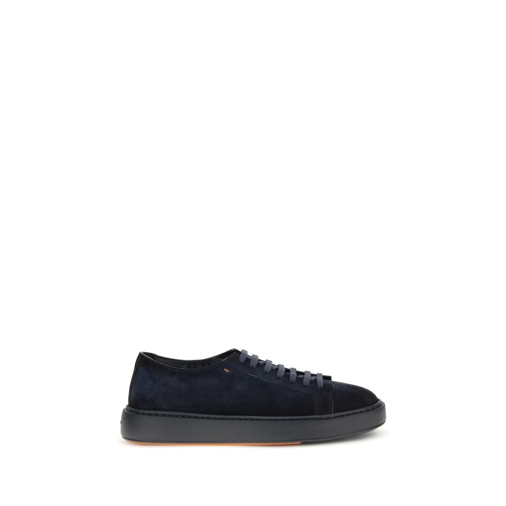 Blue Calf Leather Bos Taurus Sneakers