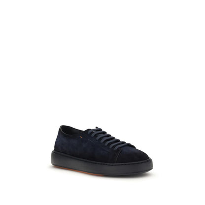 Blue Calf Leather Bos Taurus Sneakers