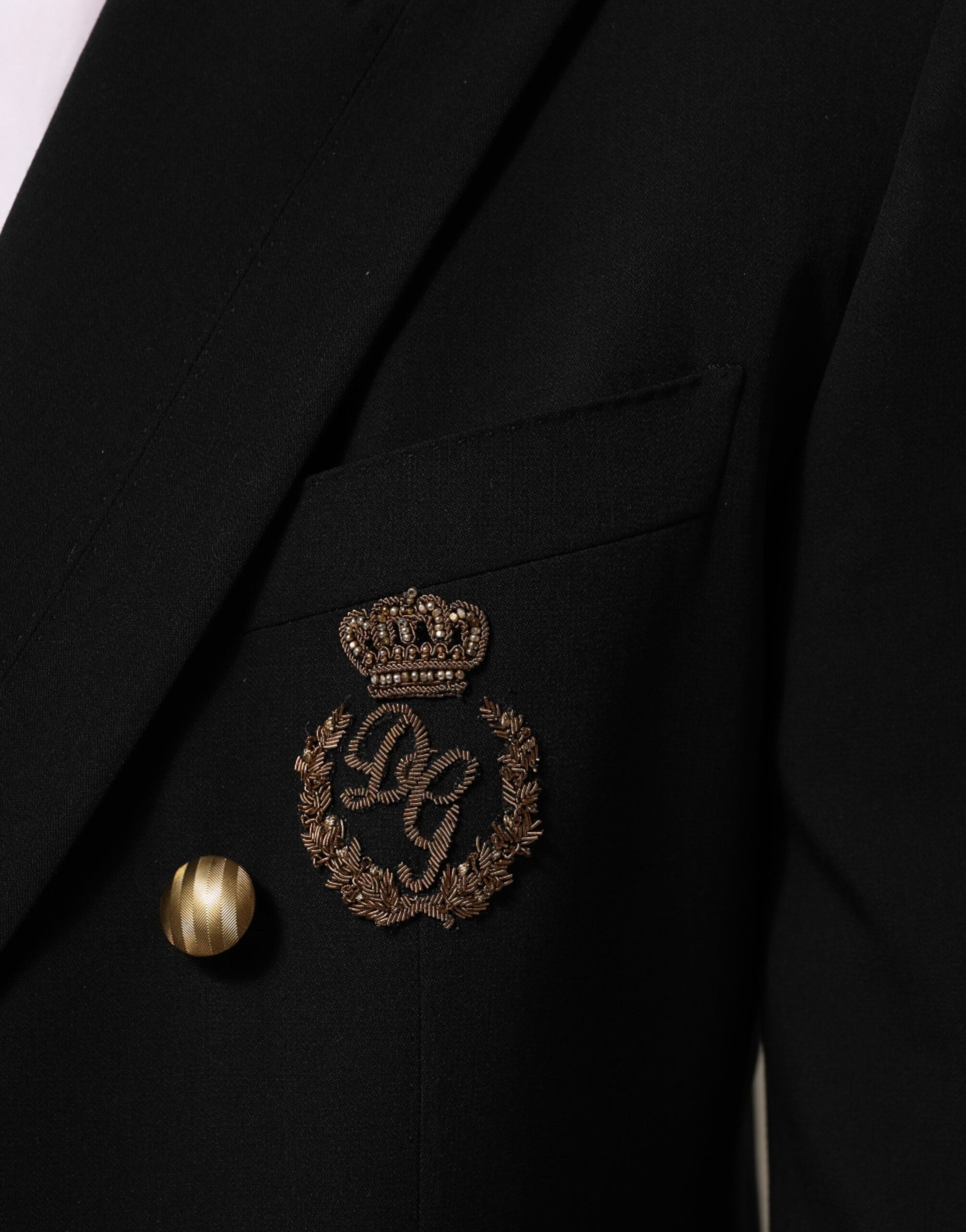 Black Wool 2 Buttons Suit Men Jacket Blazer