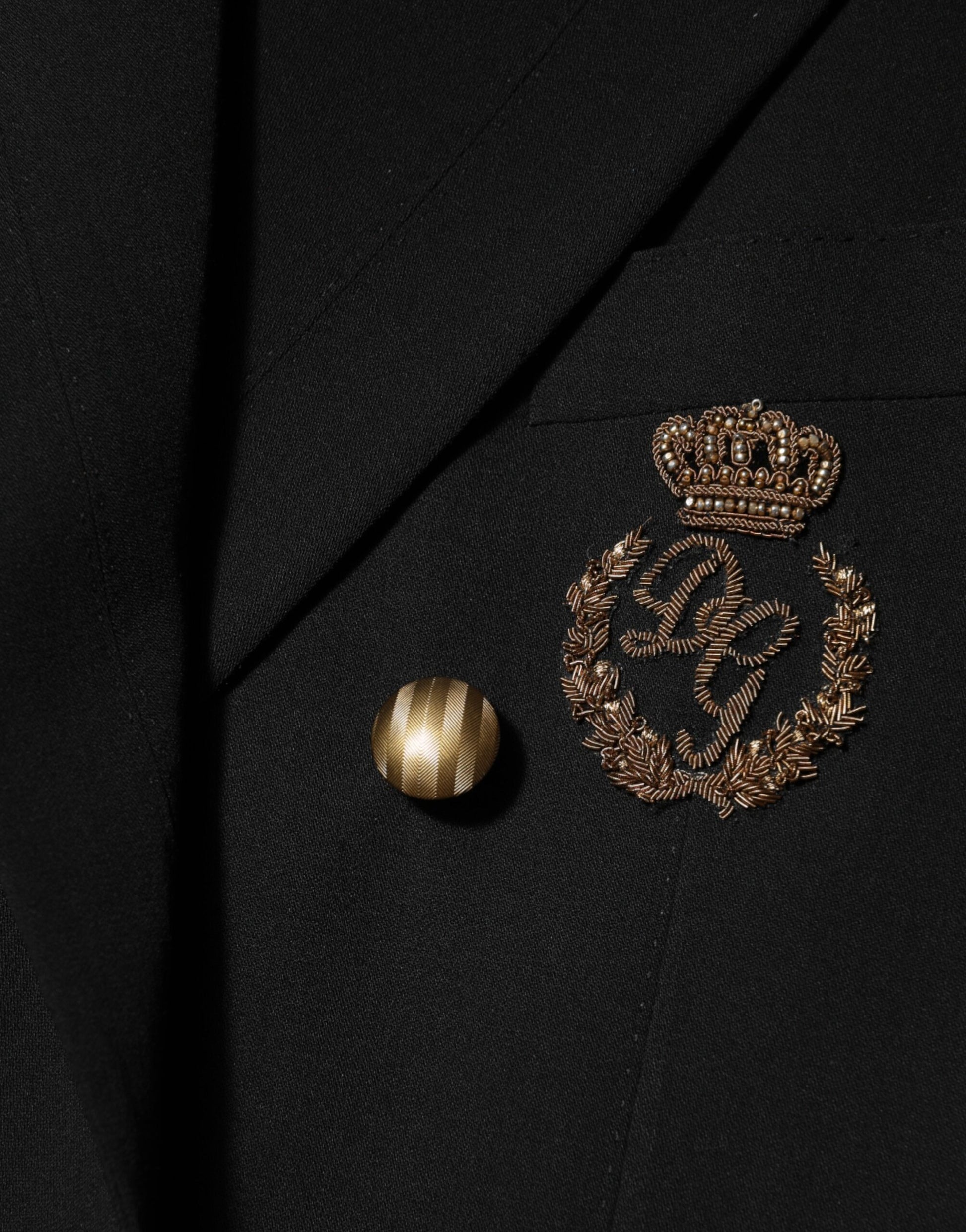 Black Wool 2 Buttons Suit Men Jacket Blazer