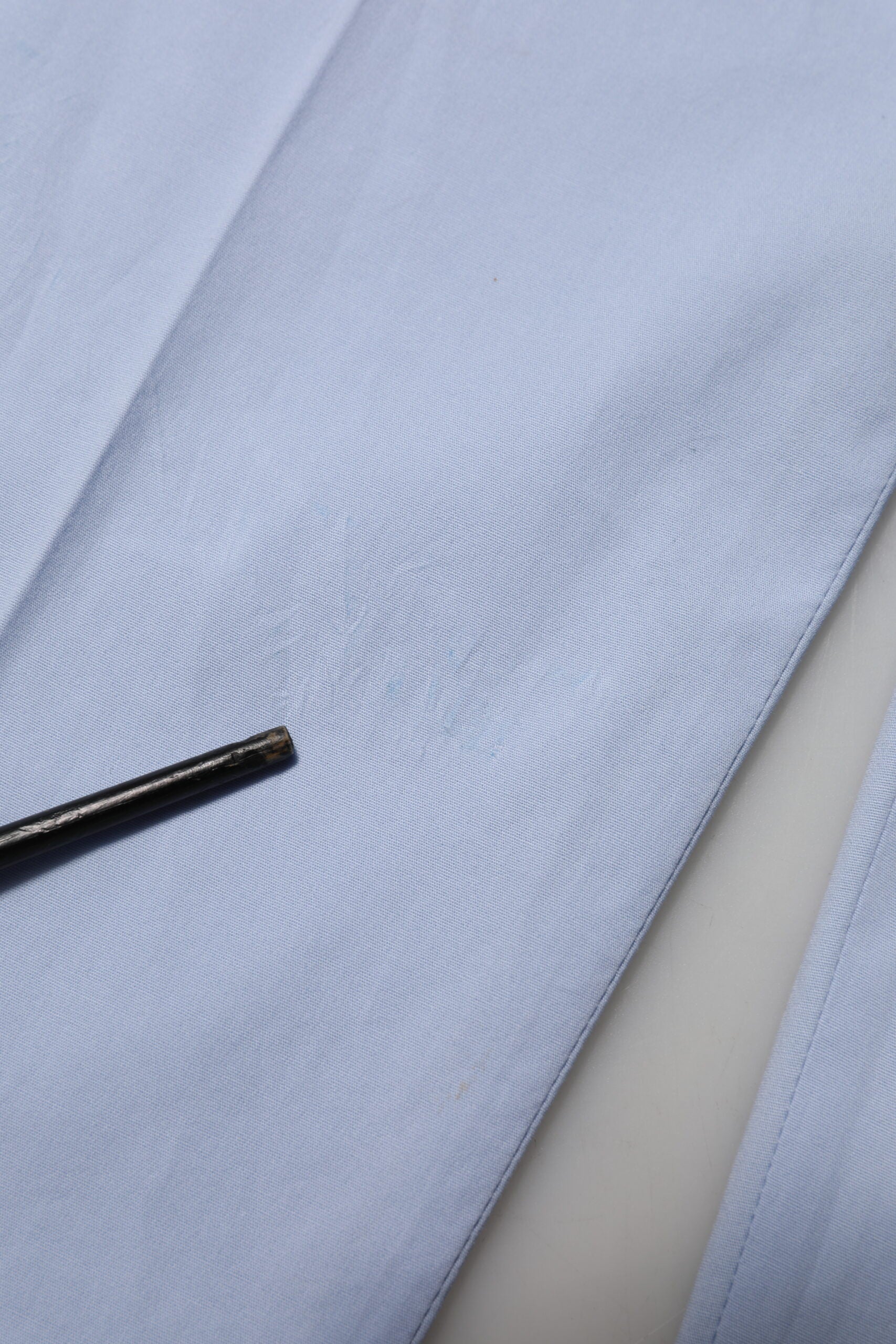 Light Blue Cotton Stretch Tapered Men Trouser Pants