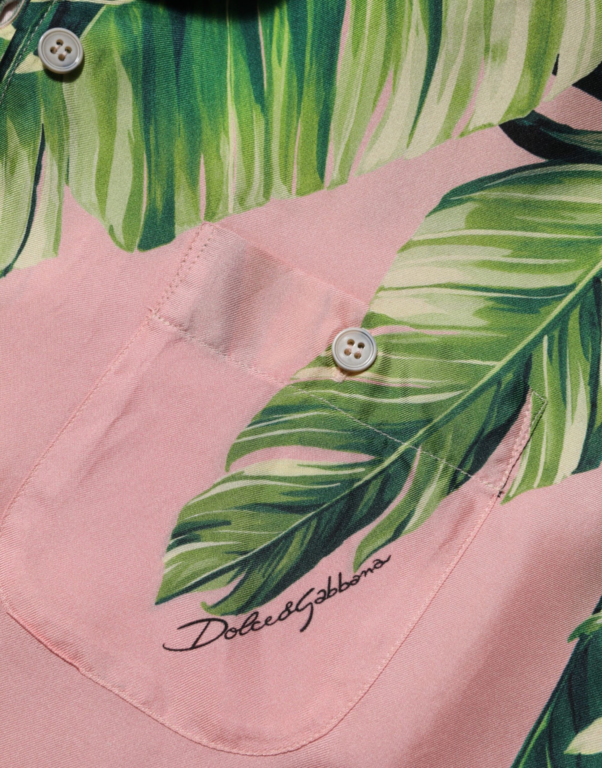 Pink Jungle Forest Oversized Blouse Shirt Top